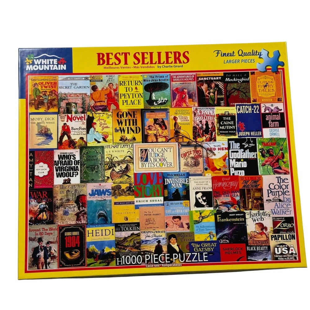 White Mountain Puzzles Best Sellers 1000 Piece Puzzle Charlie Girard UNCOUNTED